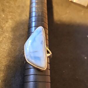 Blue Australian Opal Ring